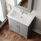 Old London 800mm 2-Door Vanity & Classic Basin 3TH - Storm Grey