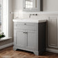 Old London 800mm 2-Door Vanity & Classic Basin 0TH - Storm Grey