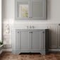 Hudson Reed Old London 1200mm 4-Door Angled Unit & Grey Marble Top 3TH - Storm Grey