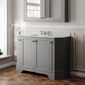 Hudson Reed Old London 1200mm 4-Door Angled Unit & Grey Marble Top 3TH - Storm Grey