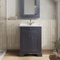 Hudson Reed Old London 600mm 2-Door Vanity Unit & Ceramic 1 Tap Hole Basin - Twilight Blue