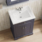 Hudson Reed Old London 600mm 2-Door Vanity Unit & Ceramic 1 Tap Hole Basin - Twilight Blue