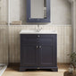 Hudson Reed Old London 800mm 2-Door Vanity Unit & Ceramic 1 Tap Hole Basin - Twilight Blue