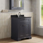 Hudson Reed Old London 600mm 2-Door Vanity Unit & Single Bowl Black Marble Top 1 Tap Hole - Twilight Blue