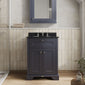 Hudson Reed Old London 600mm 2-Door Vanity Unit & Single Bowl Black Marble Top 3 Tap Hole - Twilight Blue