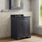 Hudson Reed Old London 600mm 2-Door Vanity Unit & Single Bowl Black Marble Top 3 Tap Hole - Twilight Blue