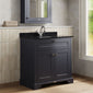 Hudson Reed Old London 800mm 2-Door Vanity Unit & Single Bowl Black Marble Top 1 Tap Hole - Twilight Blue