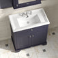 Hudson Reed Old London 800mm 2-Door Vanity Unit & Ceramic 3 Tap Hole Basin - Twilight Blue