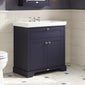 Old London 800mm 2-Door Vanity & Classic Basin 3TH - Twilight Blue