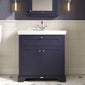 Old London 800mm 2-Door Vanity & Classic Basin 0TH - Twilight Blue