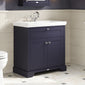 Old London 800mm 2-Door Vanity & Classic Basin 0TH - Twilight Blue