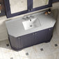 Hudson Reed Old London 1200mm 4-Door Angled Unit & Grey Marble Top 3TH - Twilight Blue