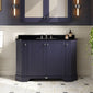 Hudson Reed Old London 1200mm 4-Door Angled Unit & Black Marble Top 3TH - Twilight Blue