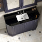 Hudson Reed Old London 1200mm 4-Door Angled Unit & Black Marble Top 3TH - Twilight Blue