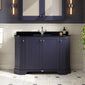 Hudson Reed Old London 1200mm 4-Door Angled Unit & Black Marble Top 1TH - Twilight Blue