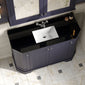 Hudson Reed Old London 1200mm 4-Door Angled Unit & Black Marble Top 1TH - Twilight Blue