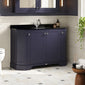 Hudson Reed Old London 1200mm 4-Door Angled Unit & Black Marble Top 1TH - Twilight Blue