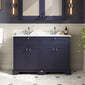 Hudson Reed Old London 1200mm Cabinet & Double Marble Top (1TH) - Twilight Blue