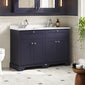 Hudson Reed Old London 1200mm Cabinet & Double Marble Top (1TH) - Twilight Blue