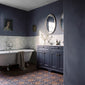 Hudson Reed Old London 1200mm 2-Door Vanity Unit & Double Bowl Grey Marble Top 1 Tap Hole - Twilight Blue