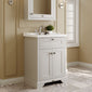 Hudson Reed Old London 600mm 2-Door Vanity Unit & Ceramic 1 Tap Hole Basin - Timeless Sand