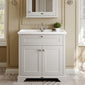 Hudson Reed Old London 800mm 2-Door Vanity Unit & Ceramic 1 Tap Hole Basin - Timeless Sand