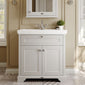 Old London 800mm 2-Door Vanity & Classic Basin 1TH - Timeless Sand