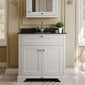 Hudson Reed Old London 800mm 2-Door Vanity Unit & Single Bowl Black Marble Top 1 Tap Hole - Timeless Sand