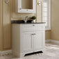 Hudson Reed Old London 800mm 2-Door Vanity Unit & Single Bowl Black Marble Top 1 Tap Hole - Timeless Sand