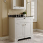 Hudson Reed Old London 800mm 2-Door Vanity Unit & Single Bowl Black Marble Top 3 Tap Hole - Timeless Sand