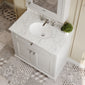 Hudson Reed Old London 800mm 2-Door Vanity Unit & Single Bowl Grey Marble Top 3 Tap Hole - Timeless Sand