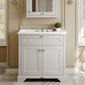 Hudson Reed Old London 800mm 2-Door Vanity Unit & Ceramic 3 Tap Hole Basin - Timeless Sand