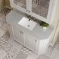 Hudson Reed Old London 1200mm 4-Door Angled Unit & Grey Marble Top 3TH - Timeless Sand