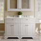 Hudson Reed Old London 1200mm 2-Door Vanity Unit & Double Bowl Grey Marble Top 3 Tap Hole - Timeless Sand