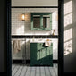 Hudson Reed Old London 800mm 2-Door Vanity Unit & Ceramic 1 Tap Hole Basin - Hunter Green
