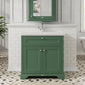 Old London 800mm 2-Door Vanity & Classic Basin 1TH - Hunter Green