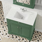 Hudson Reed Old London 800mm Cabinet & Marble Top (1TH) - Hunter Green