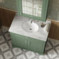 Hudson Reed Old London 800mm 2-Door Vanity Unit & Single Bowl Grey Marble Top 3 Tap Hole - Hunter Green