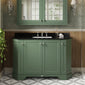 Hudson Reed Old London 1200mm 4-Door Angled Unit & Black Marble Top 3TH - Hunter Green