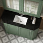 Hudson Reed Old London 1200mm 4-Door Angled Unit & Black Marble Top 1TH - Hunter Green