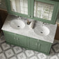 Hudson Reed Old London 1200mm Cabinet & Double Marble Top (1TH) - Hunter Green