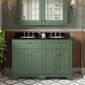 Hudson Reed Old London 1200mm Cabinet & Double Marble Top (3TH) - Hunter Green