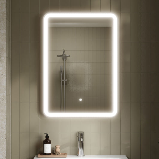  Nuie LED 700 x 500 Framed Mirror - Silver