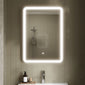 Nuie LED 700 x 500 Framed Mirror - Silver