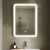  Nuie LED 700 x 500 Framed Mirror - Silver - welovecouk