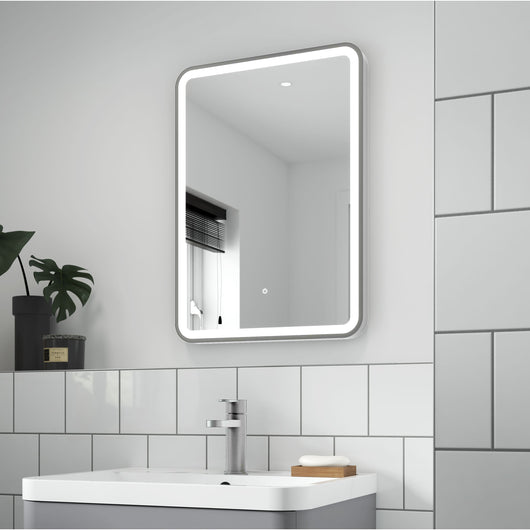  Nuie LED 700 x 500 Framed Mirror - Silver