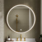 Nuie Mensa Inset Frame Led Mirror 800mm - Brushed Brass