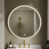  Nuie Mensa Inset Frame Led Mirror 800mm - Brushed Brass - welovecouk