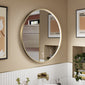 Nuie Mensa Inset Frame Led Mirror 800mm - Brushed Brass