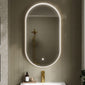 Nuie Columba Inset Frame Led Mirror 800 x 500mm - Brushed Brass - welovecouk